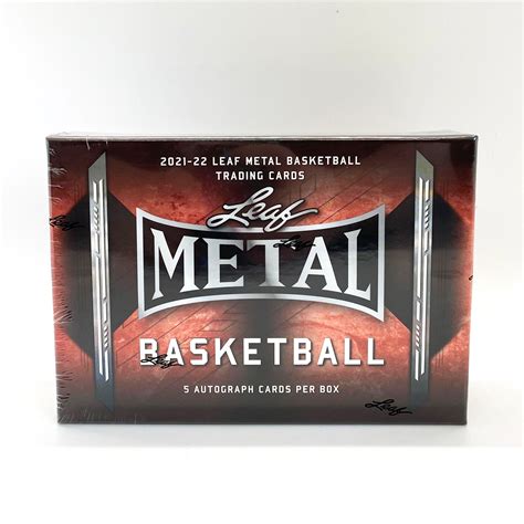 2021-22 leaf metal basketball hobby box|leaf metal basketball 2021 22.